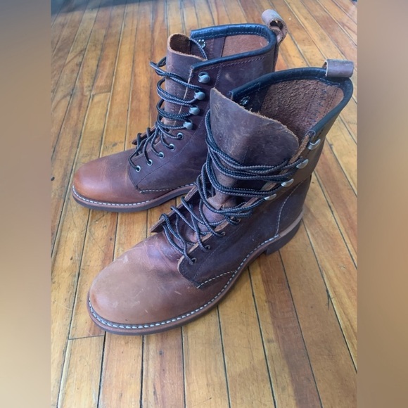 Red Wing Leather Boots, Heritage Silversmith in Copper Rough + Tough Leather - Picture 11 of 16